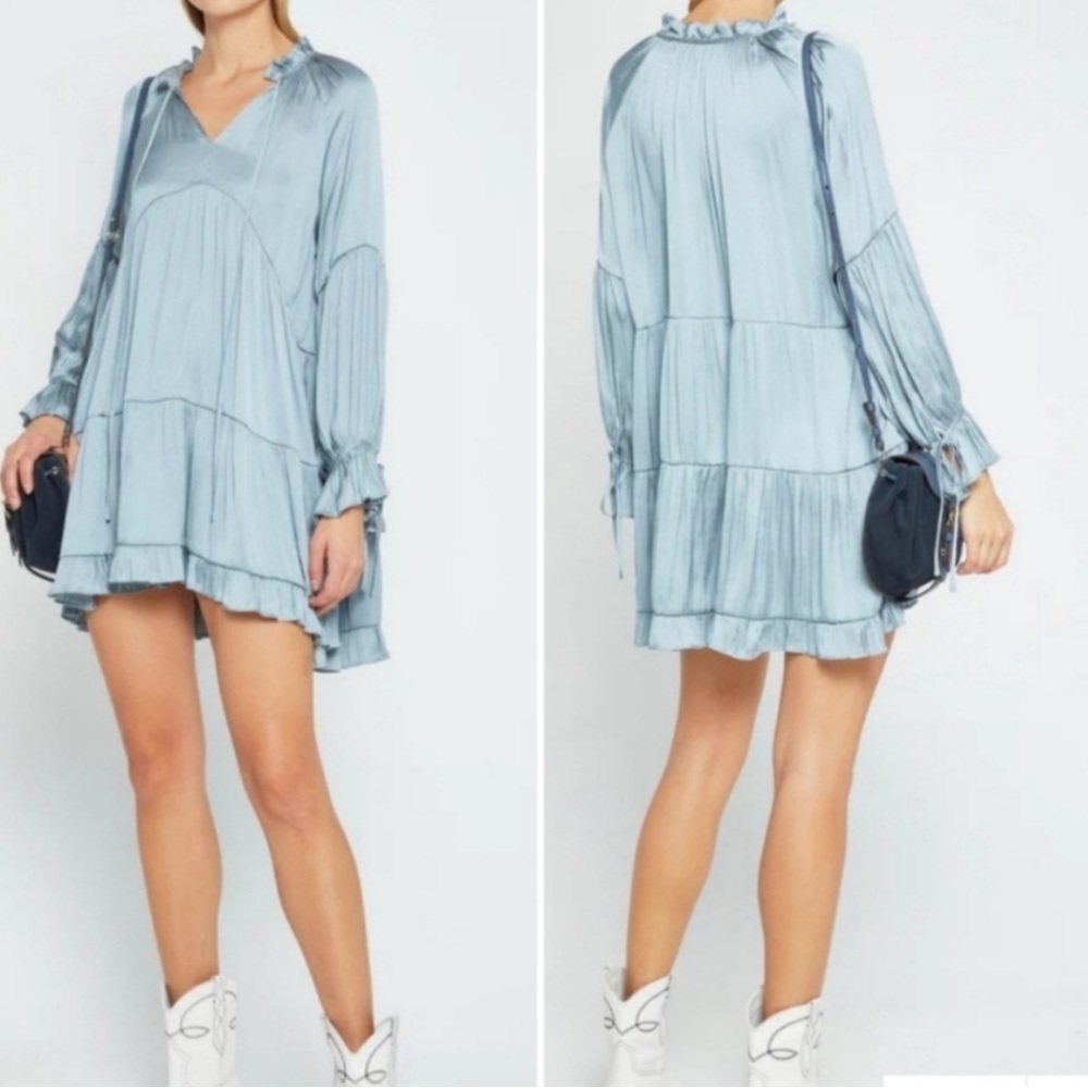 NWT O.P.T One Pretty Time Juvianna Satin Dress XS
